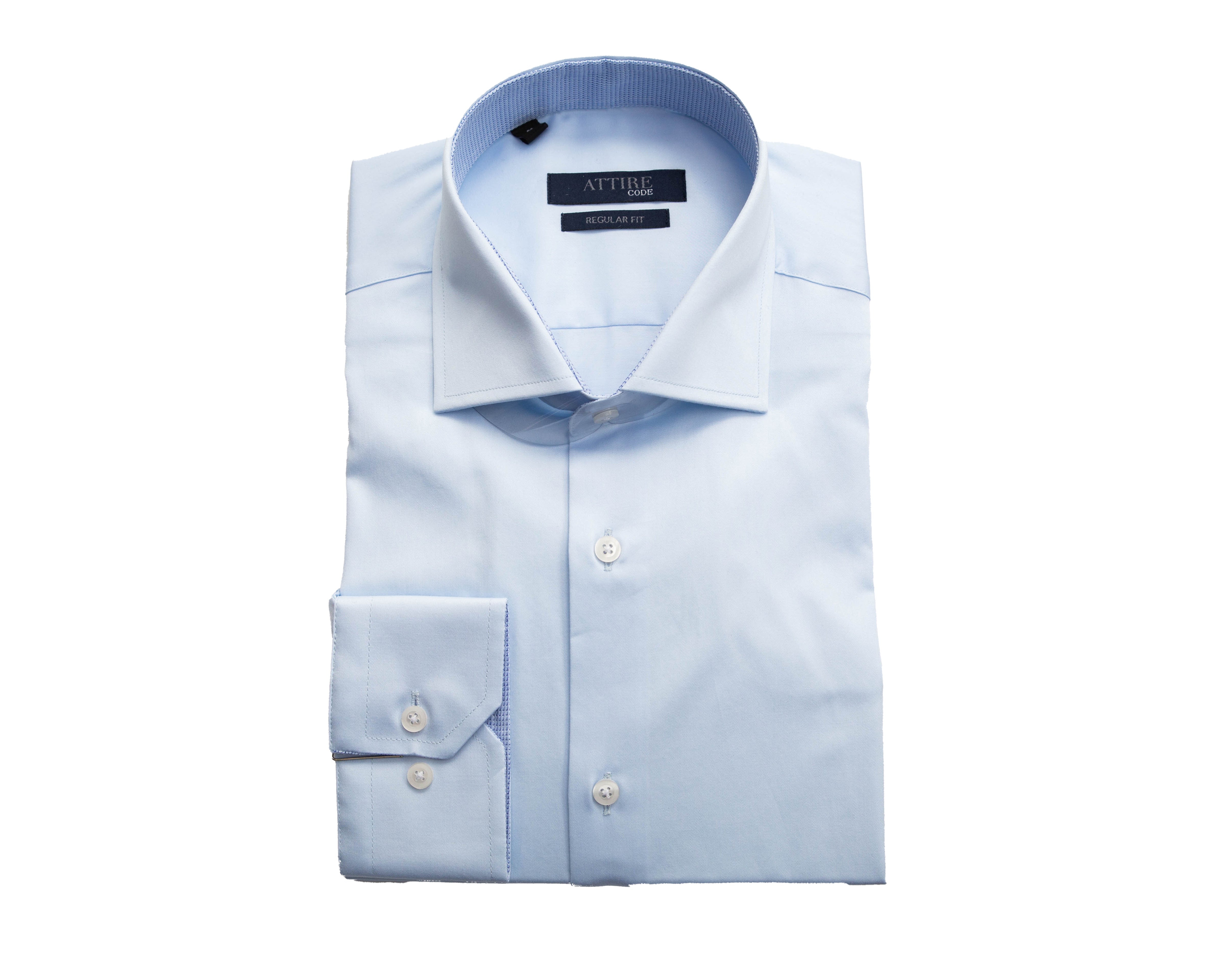 Powder Blue Giza Cotton Dress Shirt