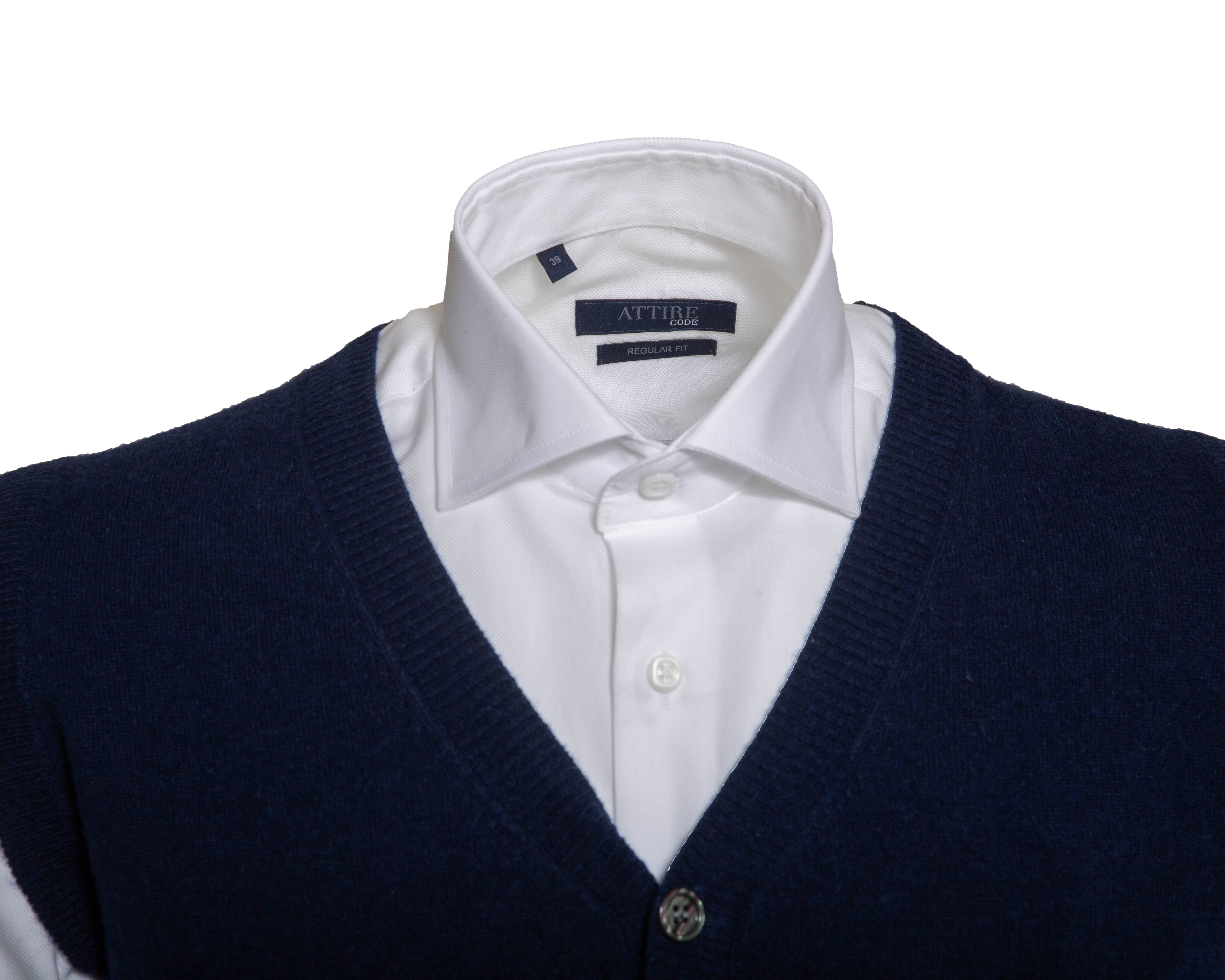 Midnight Navy Wool Vest
