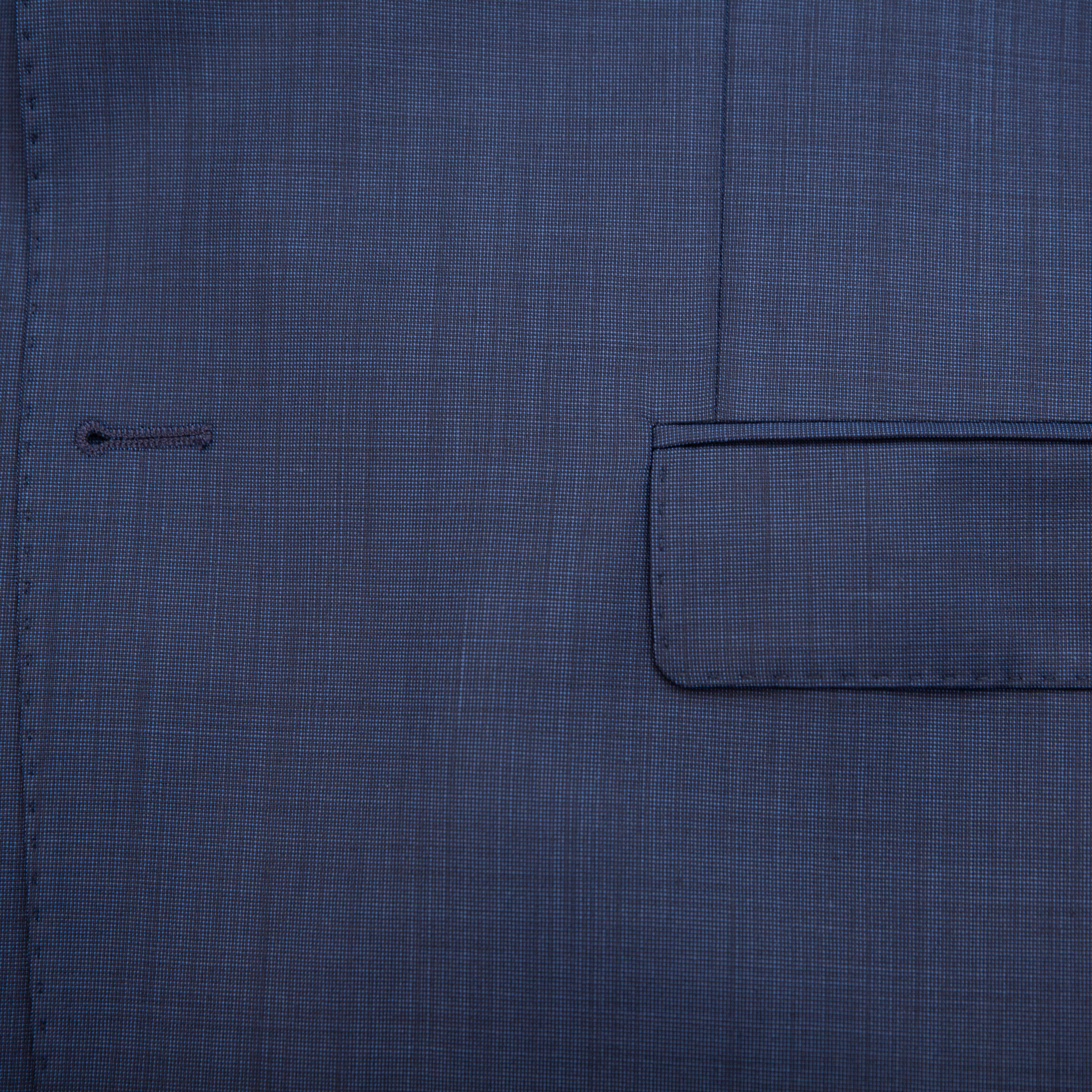 Steel Blue Tailored Wool Suit