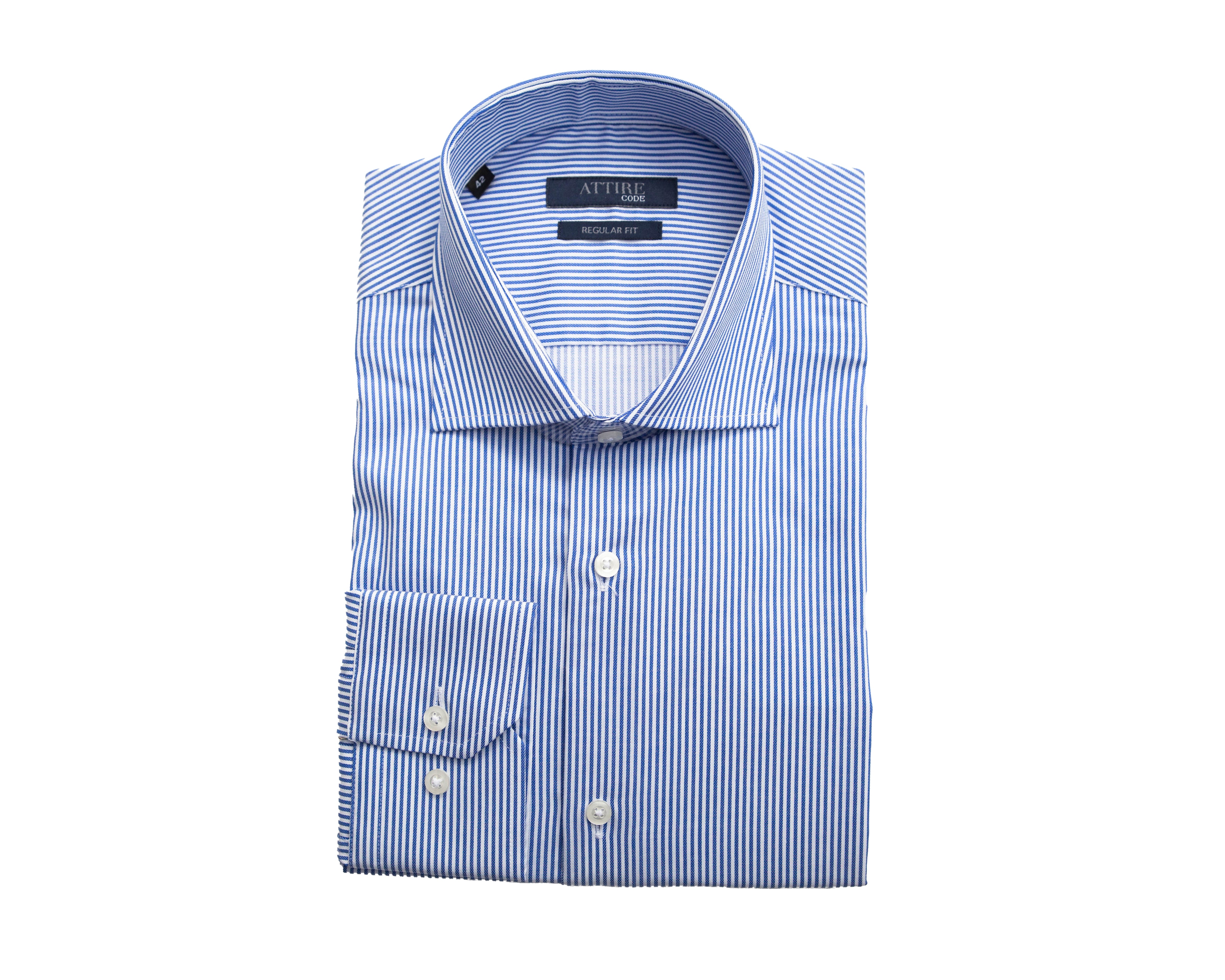 Fine Blue Stripe Giza Cotton Shirt