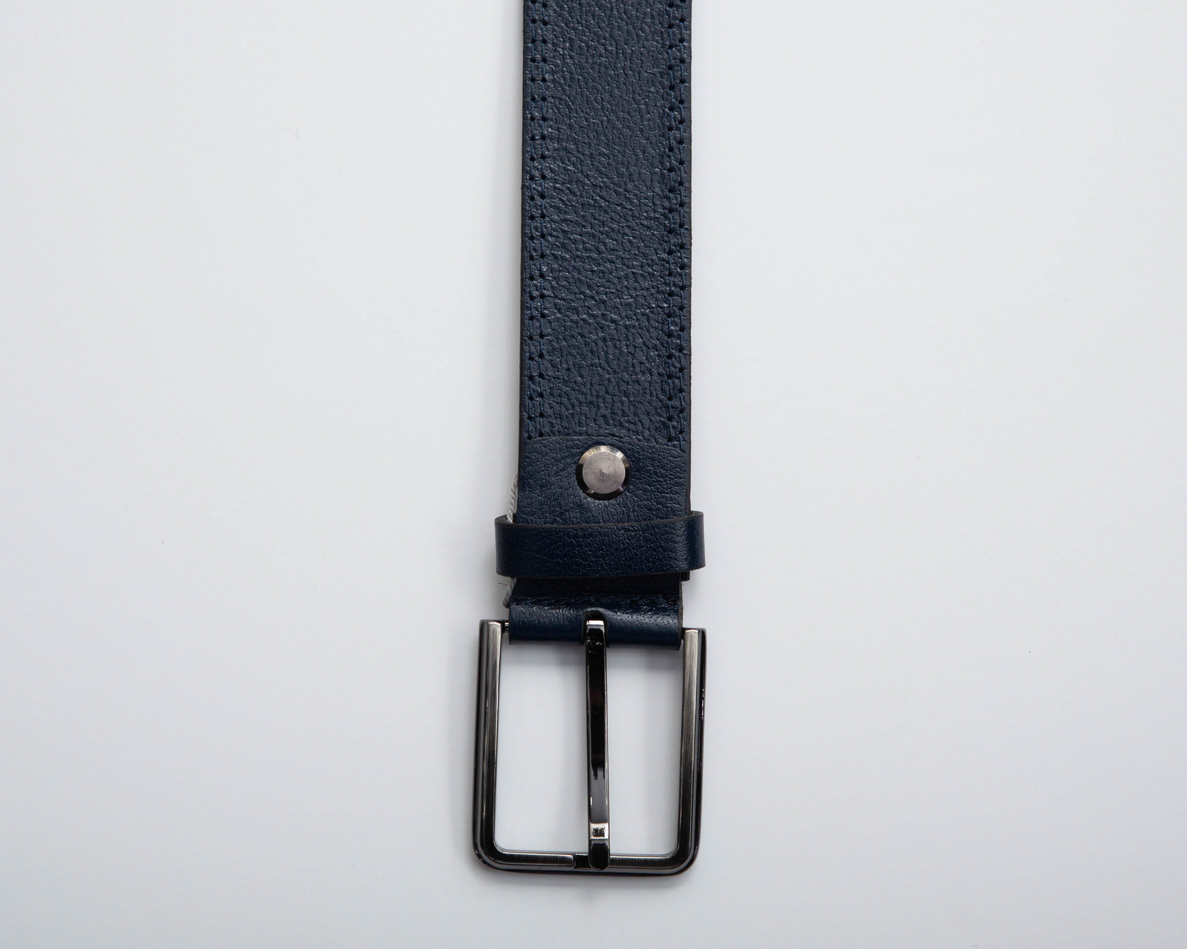 Midnight Navy Leather Belt