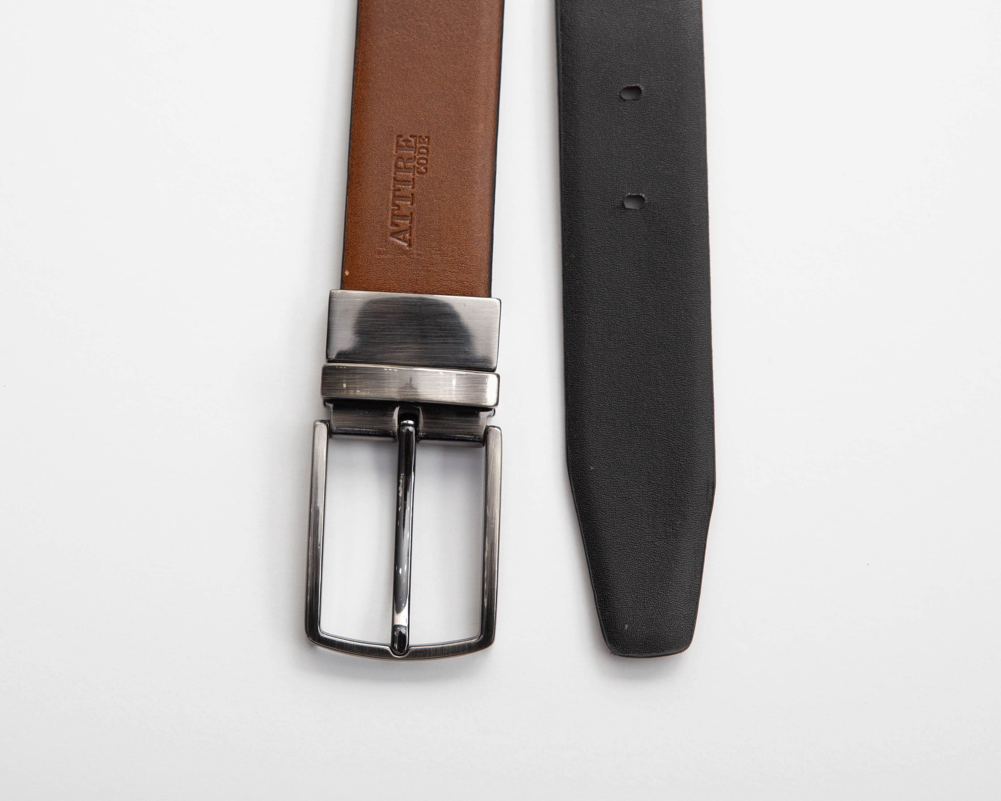 Classic Black Leather Belt