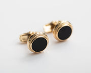 Onyx Gold Cufflinks