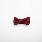 Burgundy Silk Bow Tie