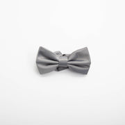 Silver Grey Silk Bow Tie