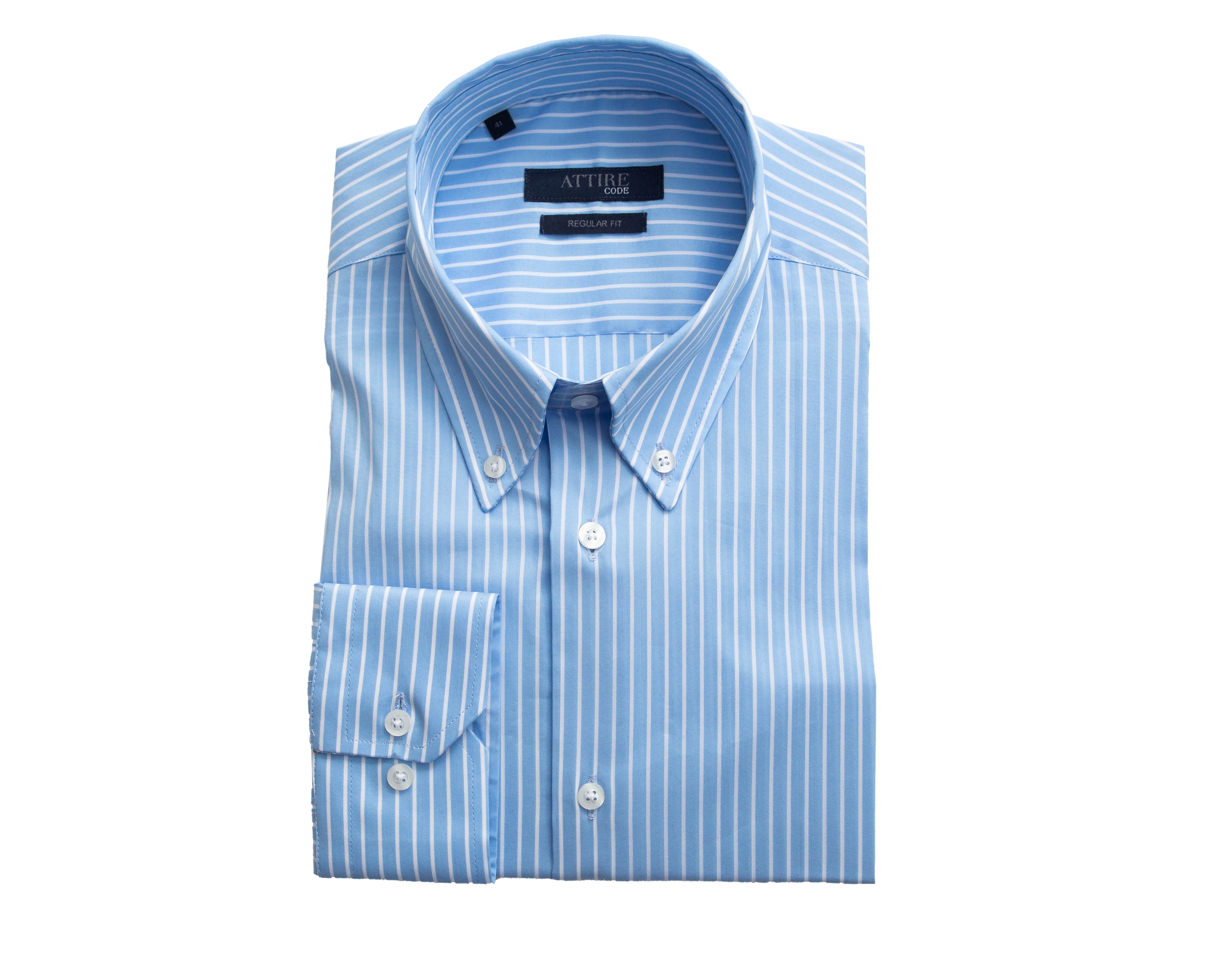 Fine Blue Stripe Giza Cotton Shirt