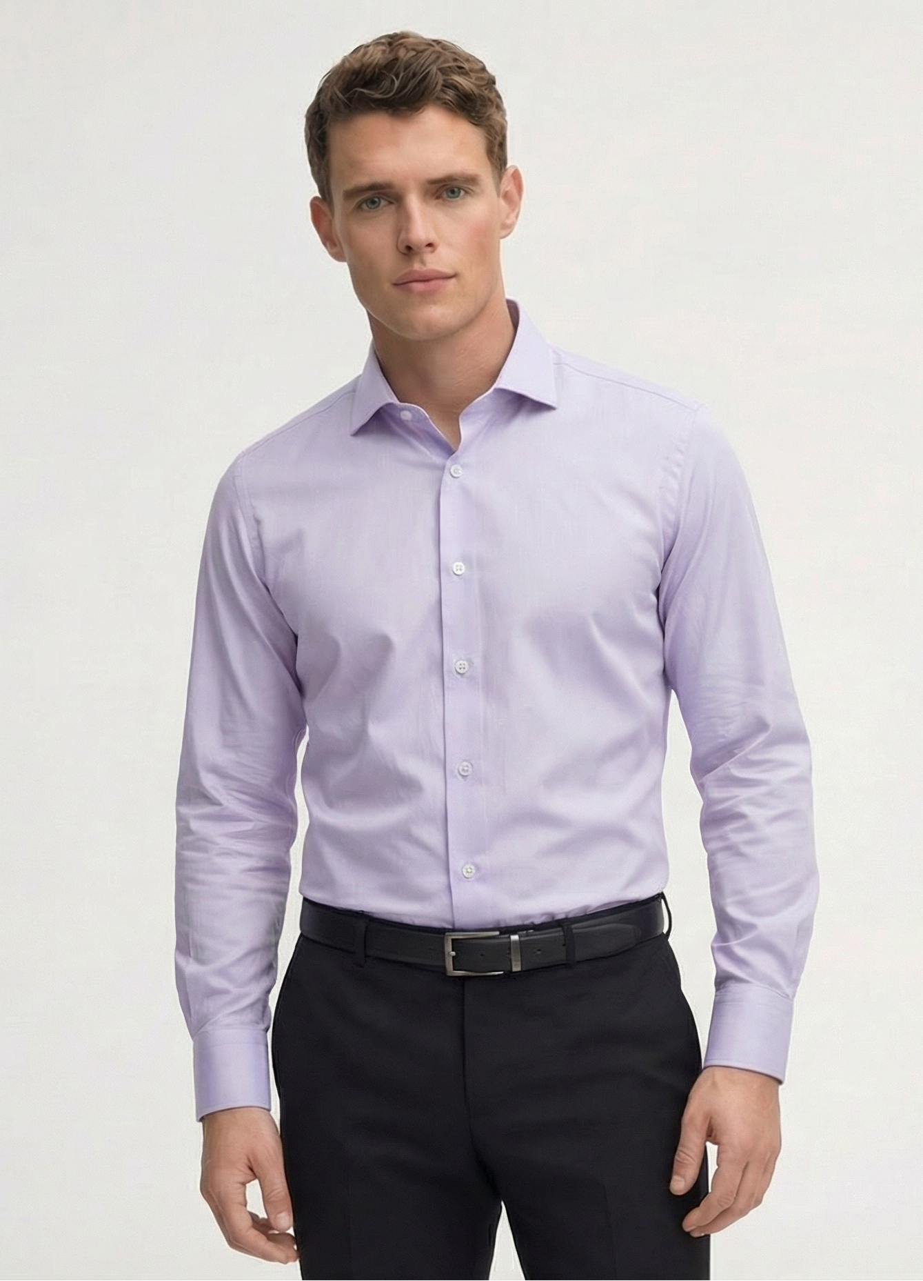 Lavender Mist Giza Cotton Dress Shirt