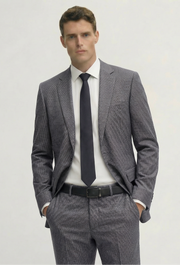 Grey Tailored Wool Suit