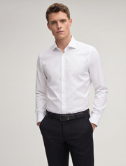 Crisp White Giza Cotton Dress Shirt