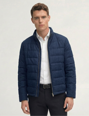 Midnight Navy Quilted Wool Jacket