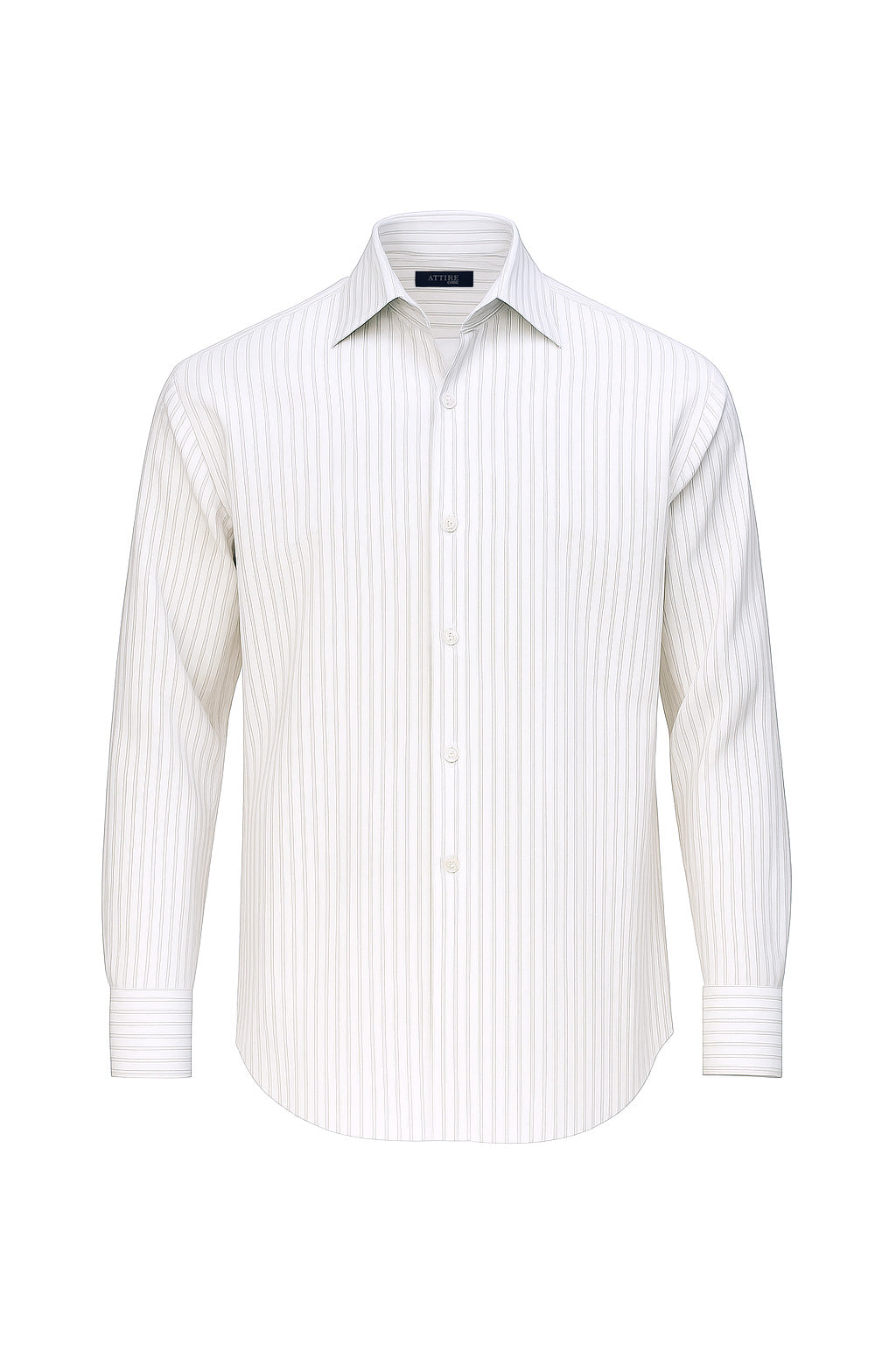 Crisp White Giza Cotton Dress Shirt