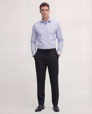 Midnight Navy Tailored Drawstring Trousers