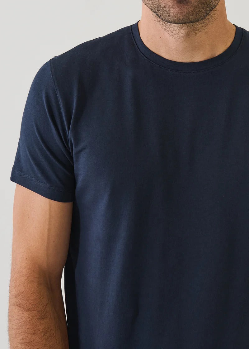 Midnight Navy Crew Neck Supima Cotton T-Shirt