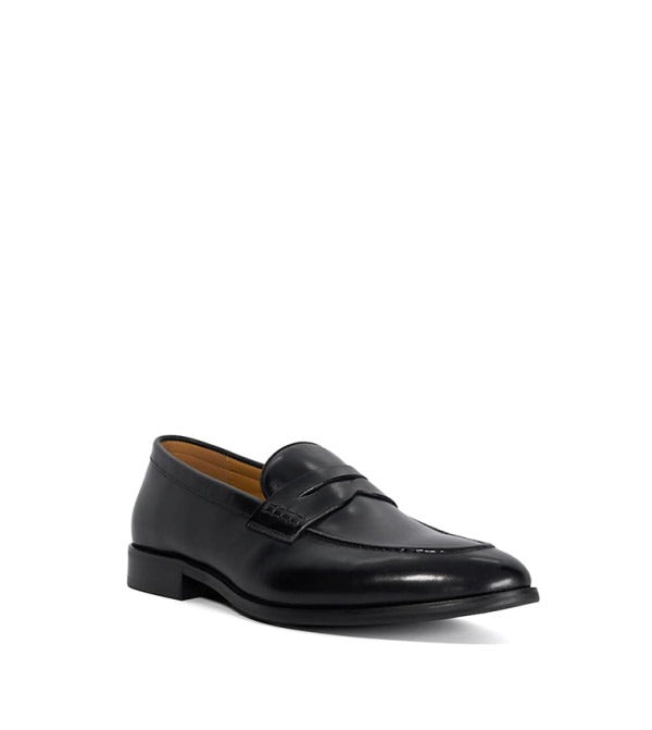 Black Leather Mocassin
