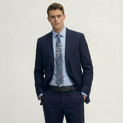 Midnight Navy Tailored Wool Suit