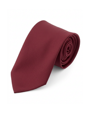 Crimson Red Silk Tie