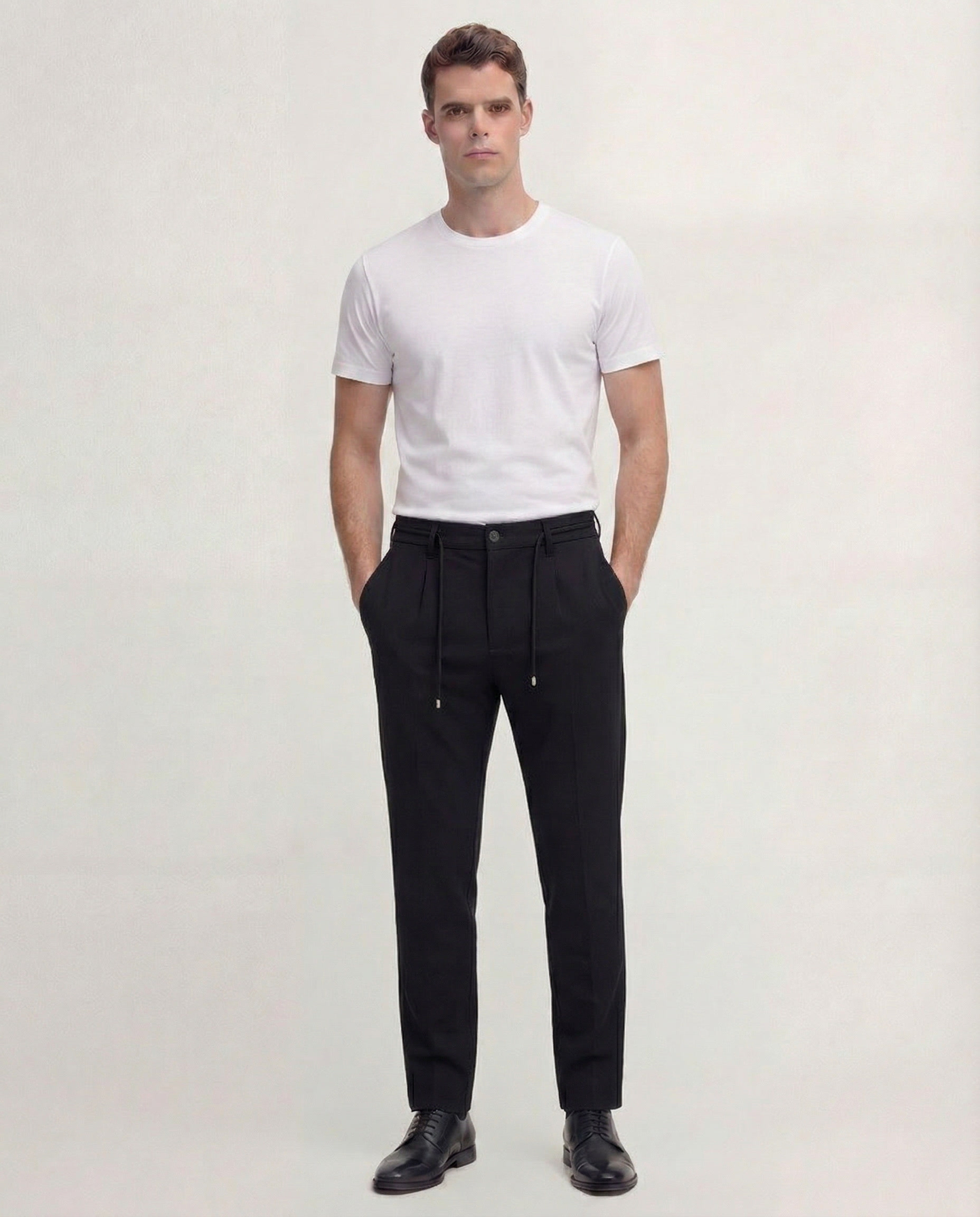 Black Tailored Joggers