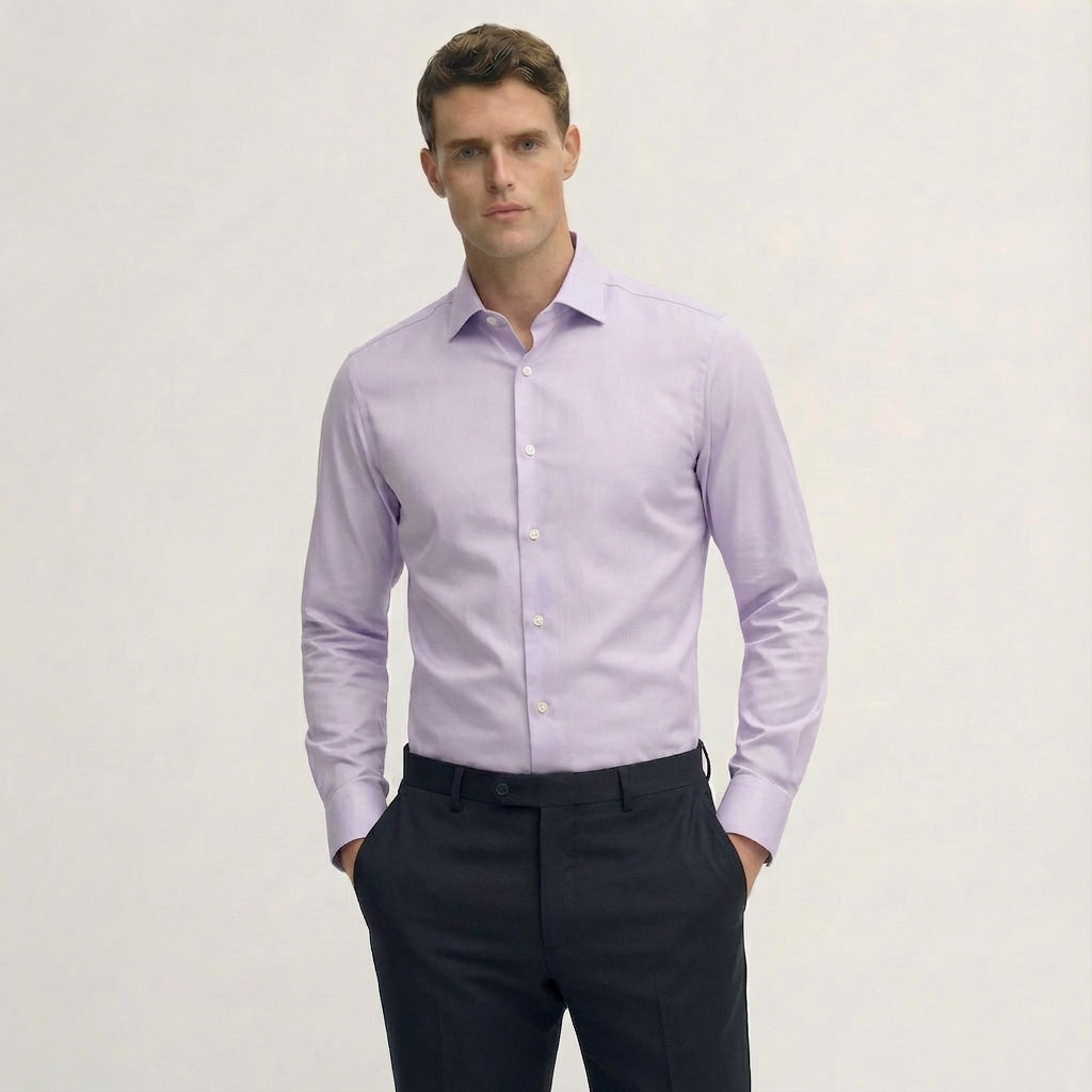Lavender Mist Giza Cotton Dress Shirt