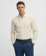 Sand Beige Linen Shirt