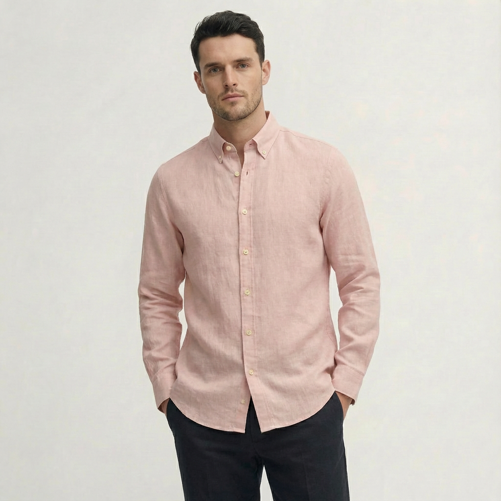 Warm Blush Linen Shirt